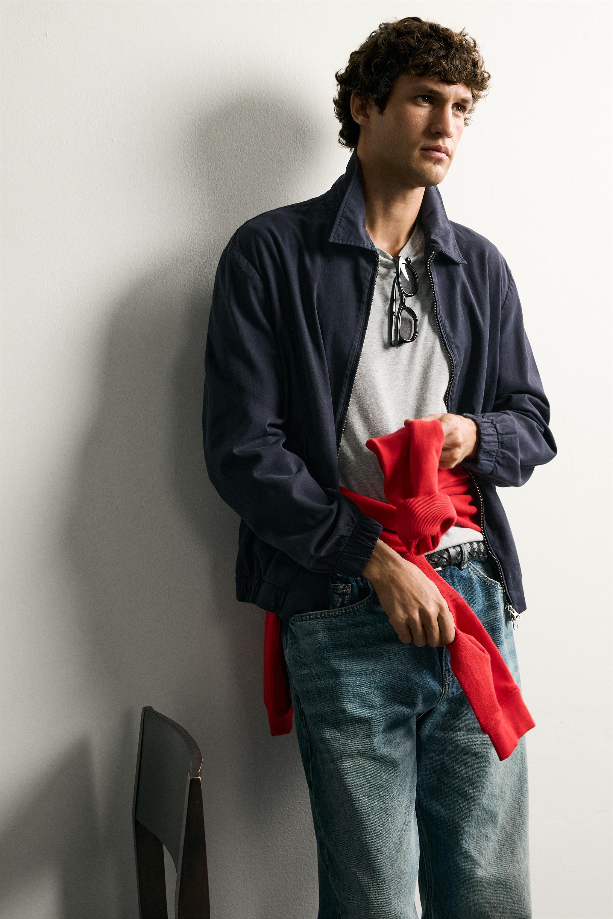 REGULAR FIT ZIP-UP OVERSHIRT